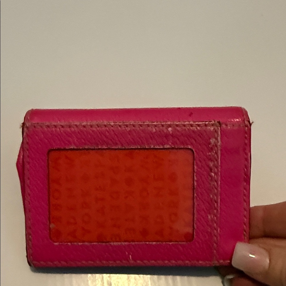 Kate Spade Hot Pink Card Holder Wallet - Picture 3 of 8